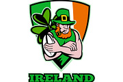 Irish leprechaun rugby player celtic