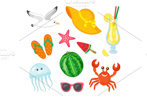 Summer Journey Elements, Seafood and