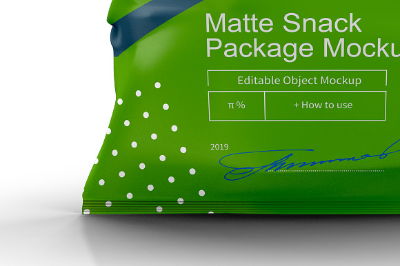 Matte Snack Package Mockup in Product Mockups - product preview 5