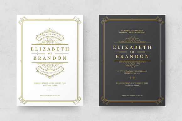 Wedding Invitations Cards Templates in Wedding Templates - product preview 1