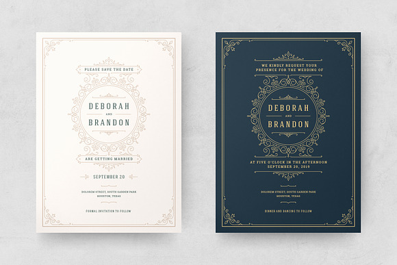 Wedding Invitations Cards Templates in Wedding Templates - product preview 1