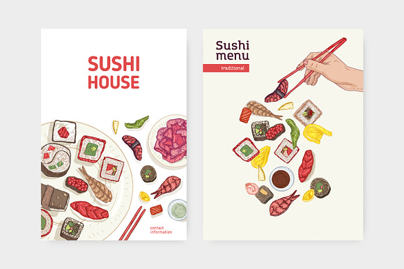Sushi bundle in Illustrations - product preview 4