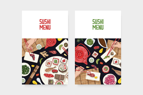 Sushi bundle in Illustrations - product preview 7