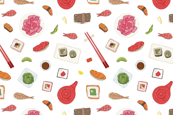 Sushi bundle in Illustrations - product preview 8