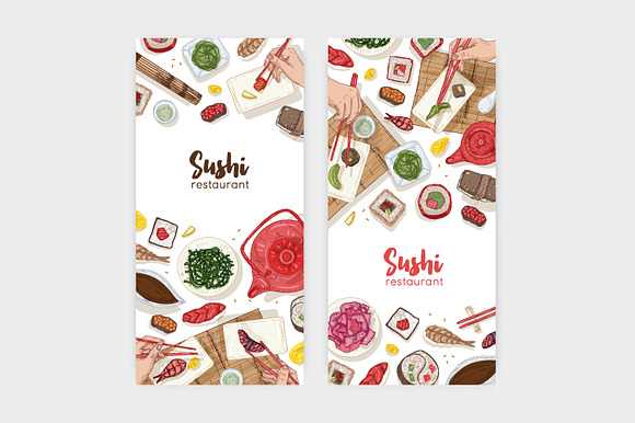 Sushi bundle in Illustrations - product preview 11