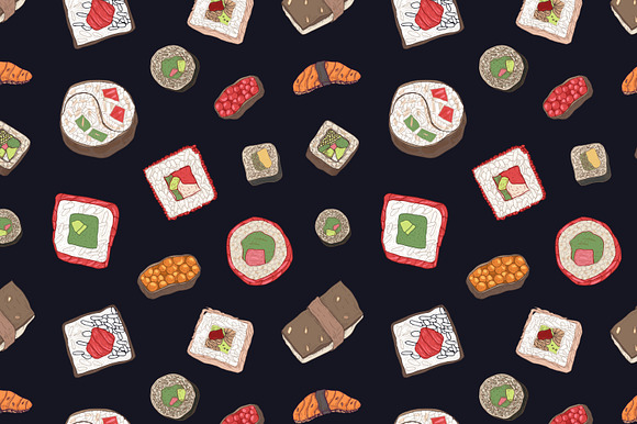 Sushi bundle in Illustrations - product preview 13