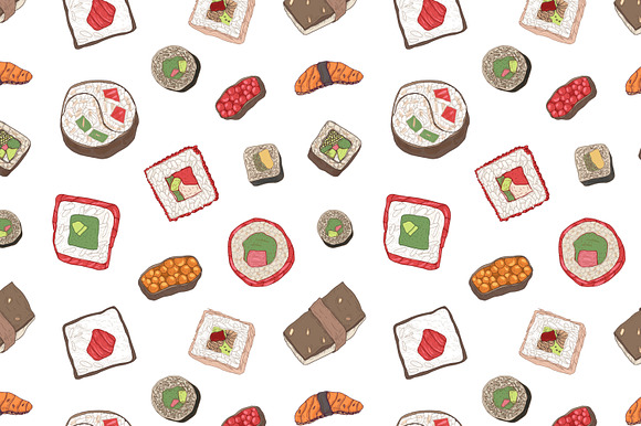 Sushi bundle in Illustrations - product preview 14