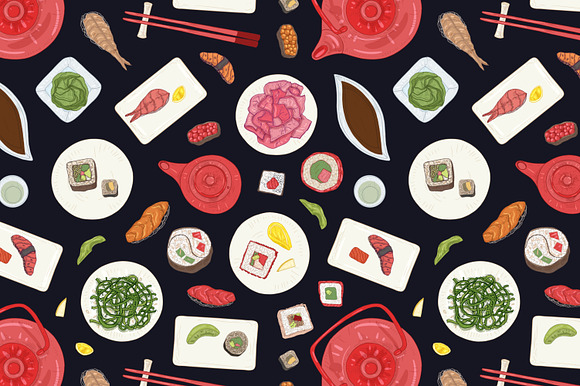 Sushi bundle in Illustrations - product preview 16