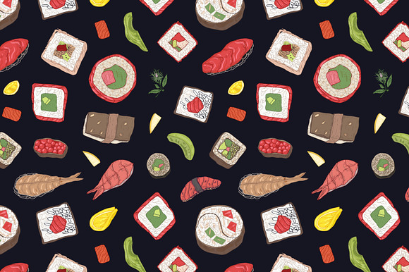 Sushi bundle in Illustrations - product preview 18