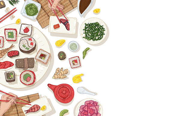 Sushi bundle in Illustrations - product preview 19