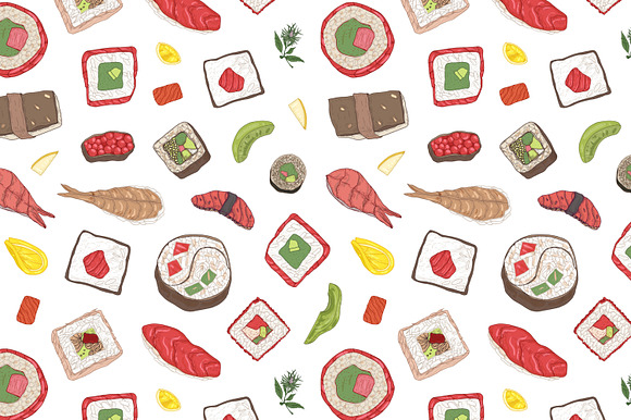 Sushi bundle in Illustrations - product preview 20