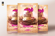 Gold Easter Flyer Template