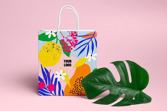 "SUMMER VIBES" Abstract Graphic Set in Patterns - product preview 1