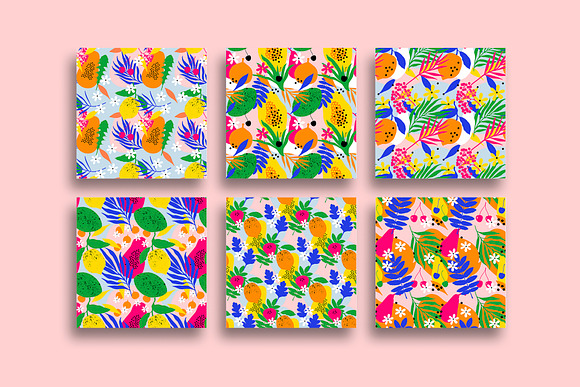 "SUMMER VIBES" Abstract Graphic Set in Patterns - product preview 12