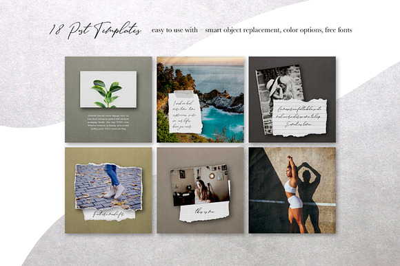Paperly 1 – Instagram Post Templates in Instagram Templates - product preview 2