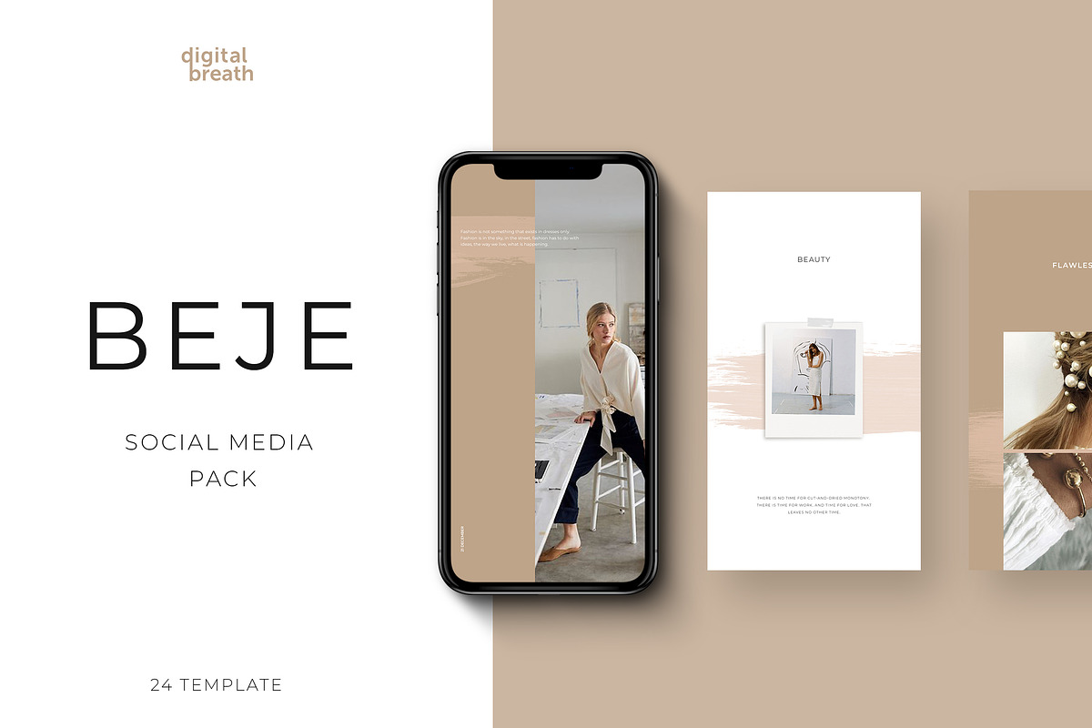 BEJE social media pack in Instagram Templates - product preview 8