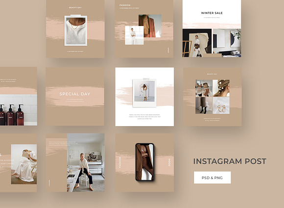 BEJE social media pack in Instagram Templates - product preview 4