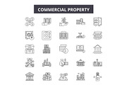 Commercial property line icons