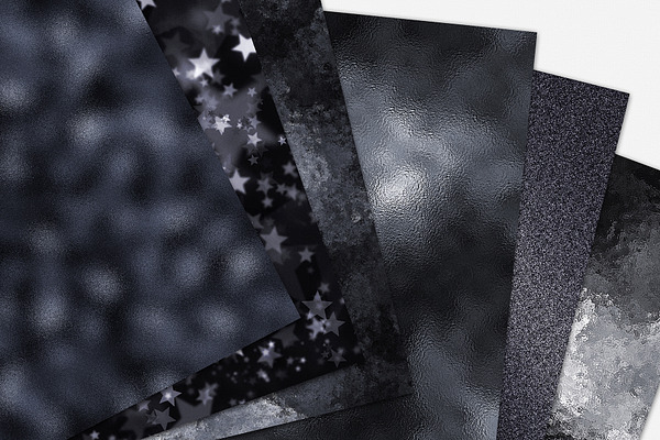 Black Foil & Glitter Digital Papers