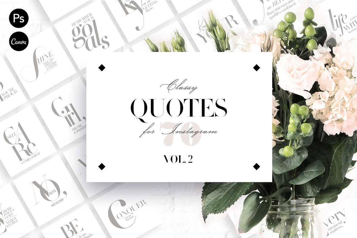 Motivational Classy Quotes vol.2 in Instagram Templates - product preview 8