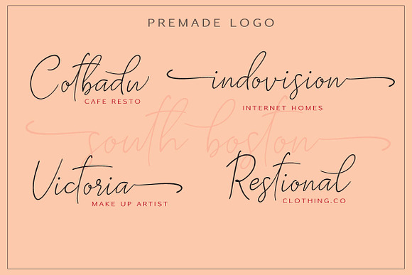 SOUTH BOSTON | REALISTIC SCRIPT in Script Fonts - product preview 6
