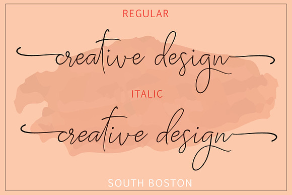 SOUTH BOSTON | REALISTIC SCRIPT in Script Fonts - product preview 7