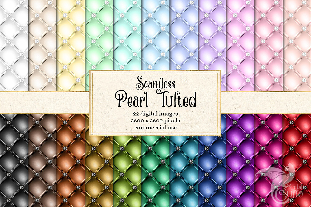 Pearl Tufted Digital Paper in Textures - product preview 8