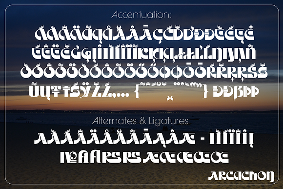 ARCACHON ArtDeco Typeface in Display Fonts - product preview 3