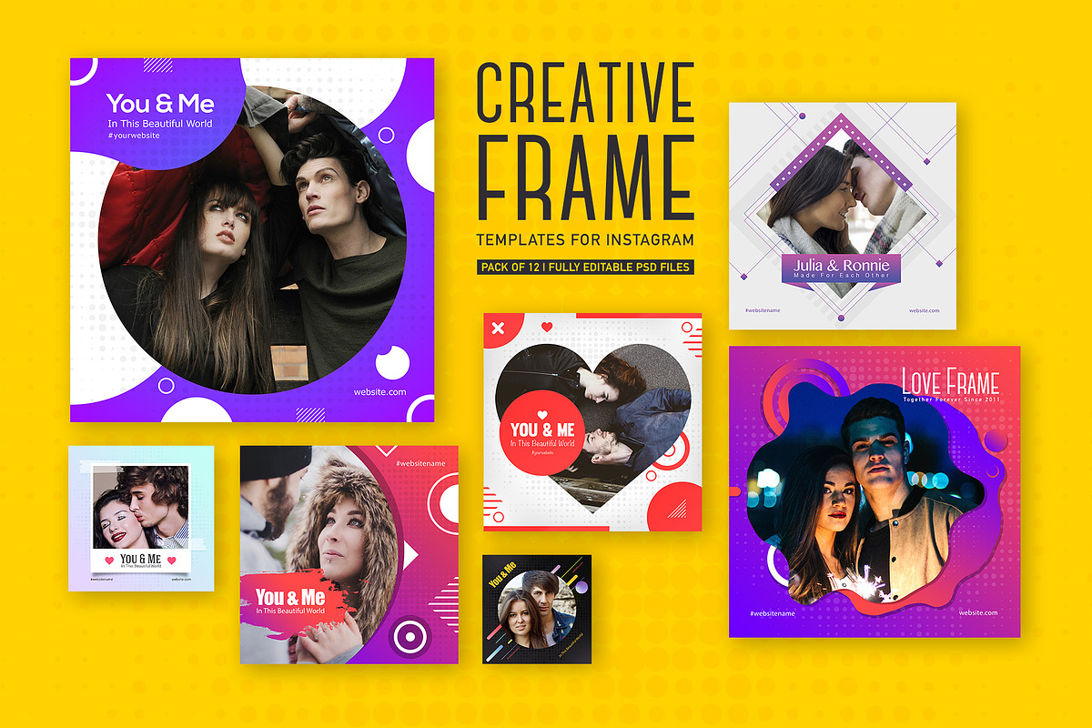 Creative Frame Templates - Instagram in Instagram Templates - product preview 8