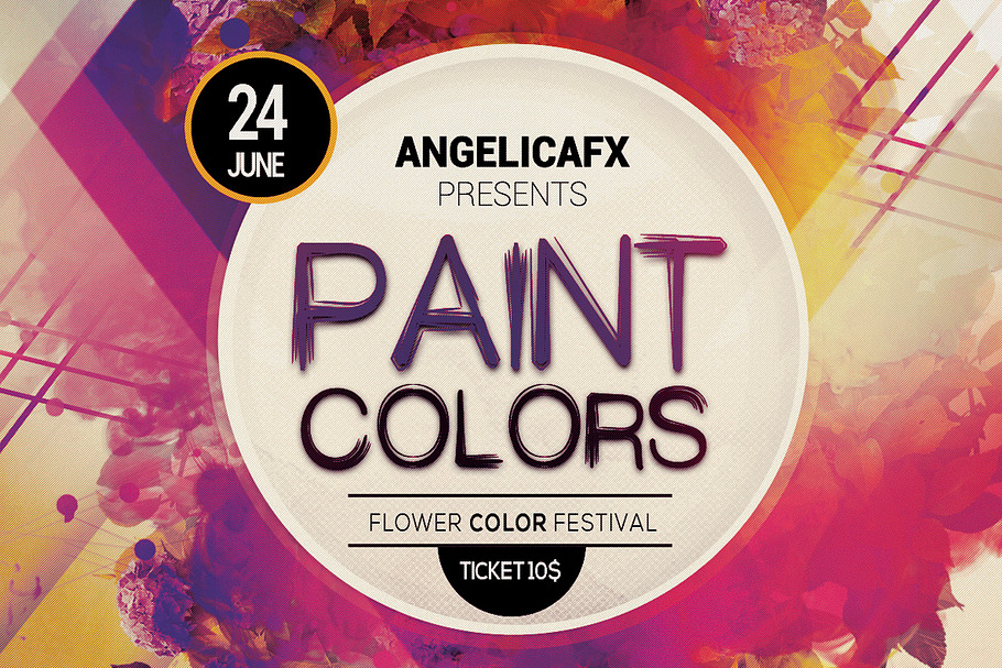 Paint Colors in Flyer Templates - product preview 8