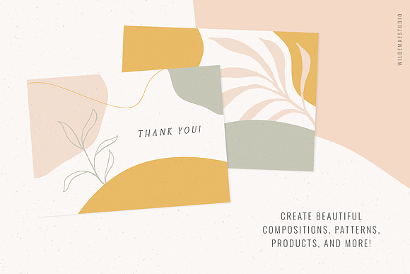 Fresh Flora & Abstract Shapes in Illustrations - product preview 5