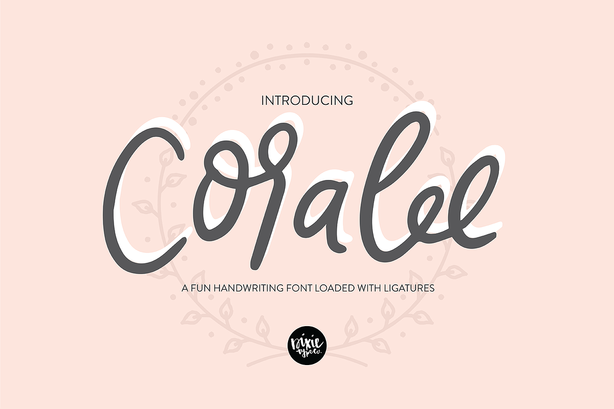 CORALEE a Bouncy Handwriting Script in Script Fonts - product preview 8