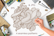 Seamless Waves Abstract pattern