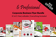 6 Business Flyer Template Bundle