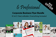 6 Business Flyer Template Bundle
