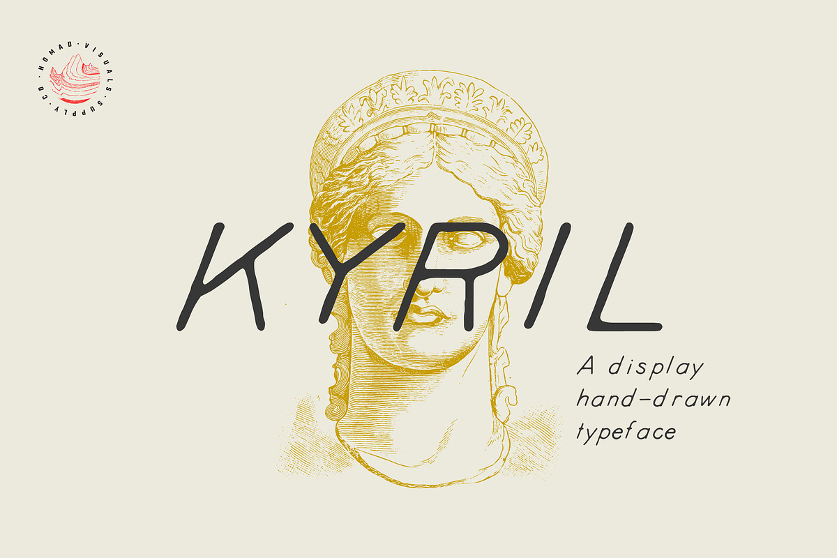 Kyril — A display hand-drawn font in Display Fonts - product preview 8