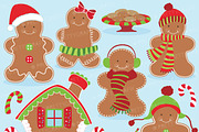 Gingerbread man clipart commercial