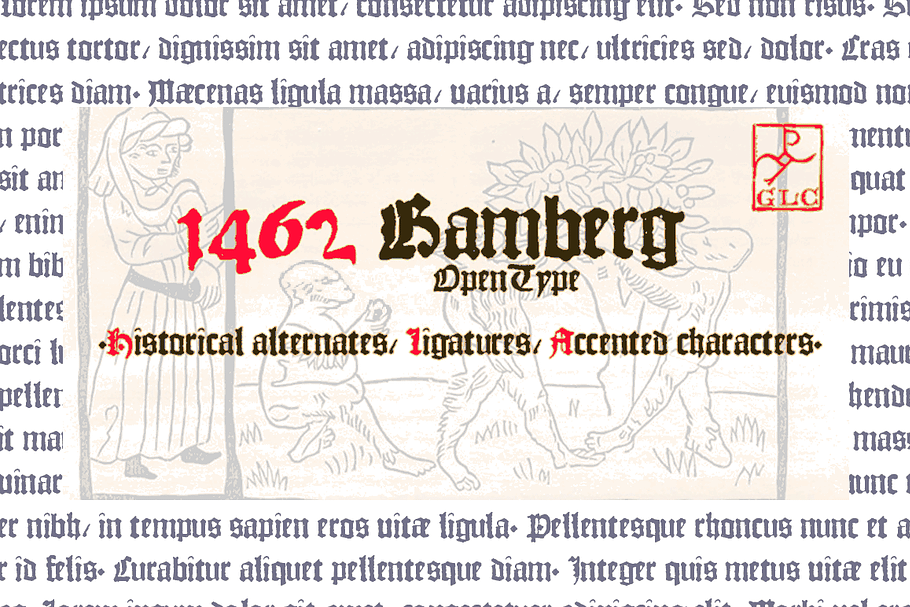 1462 Bamberg OTF in Blackletter Fonts - product preview 8