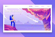 Hiker - Banner & Landing Page