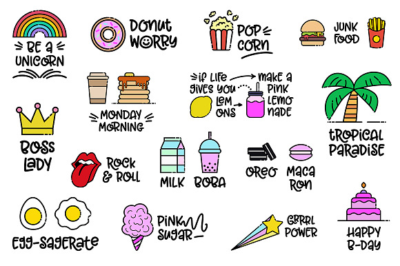 60 Trendy Icons + Stickers Artpack in Cool Icons - product preview 3