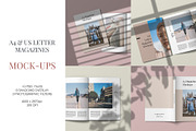 A4 and US Letter Magazine Mockups