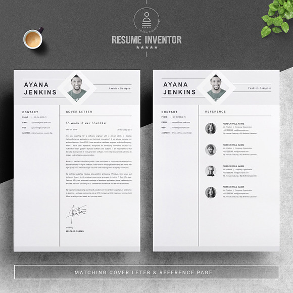 Resume Template / CV Template in Letter Templates - product preview 2