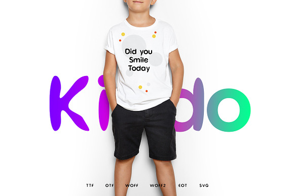 Proximate Kiddo - Display Font in Display Fonts - product preview 5