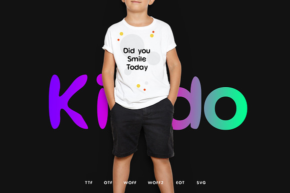 Proximate Kiddo - Display Font in Display Fonts - product preview 6
