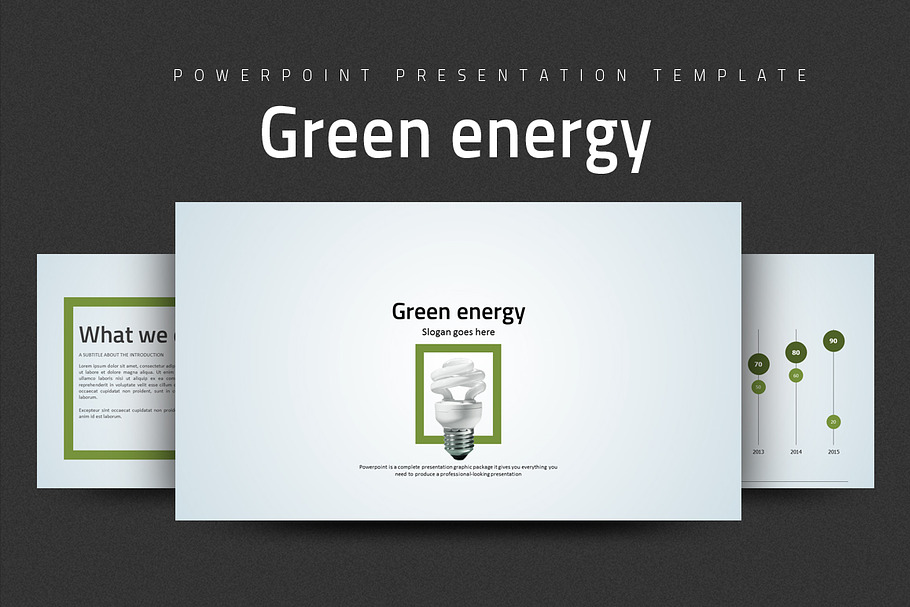 Green Energy in Presentation Templates - product preview 8