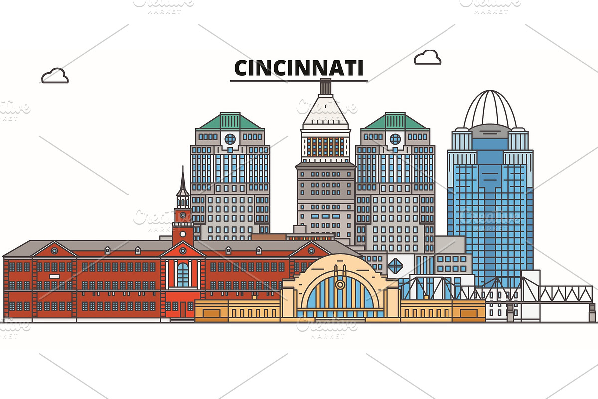 Cincinnati , United States, flat in Illustrations - product preview 8