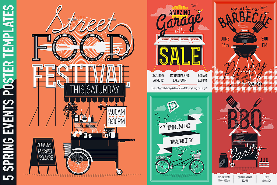 5 Outdoor Event Poster Templates in Invitation Templates - product preview 8