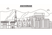 Anchorage , United States, outline