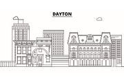 Dayton , United States, outline