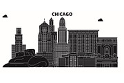Chicago,United States, vector